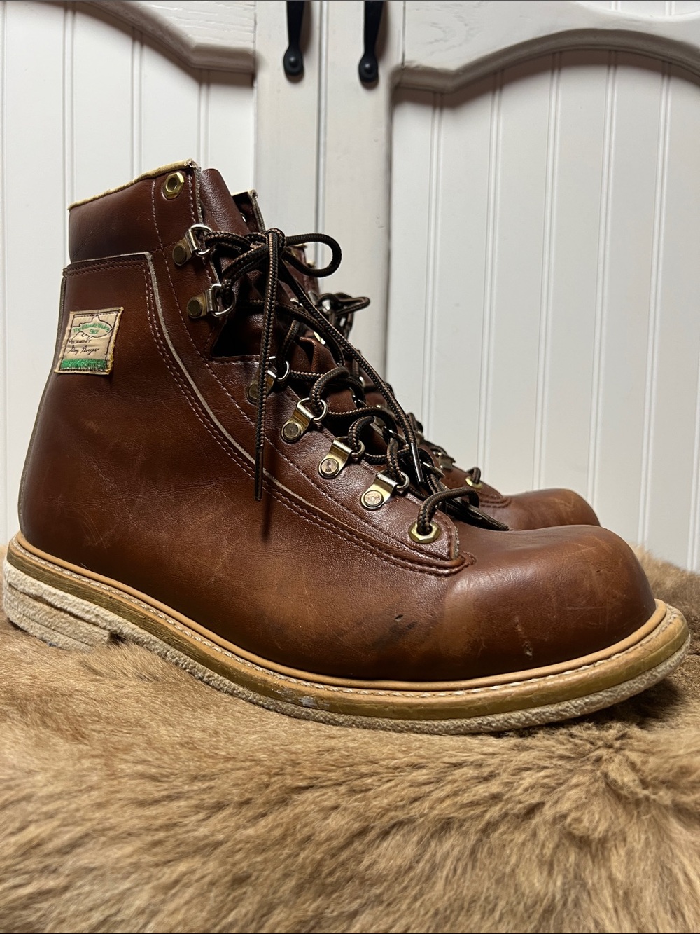 Weinbrenner Vintage Fly Fishing Boots 13 Gary Borger Leather Waterproof Trout